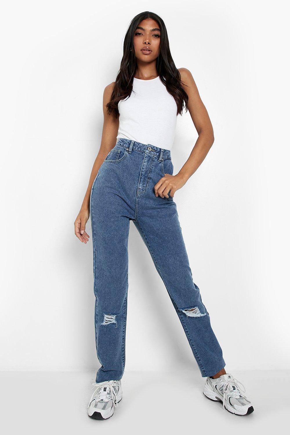 Jean mom taille haute dechire 2025